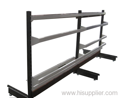 Modular shelving with spread bar