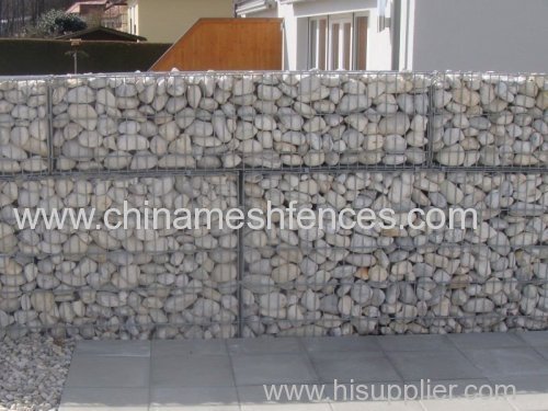 hot-dipped galvanized gabion wall for construction