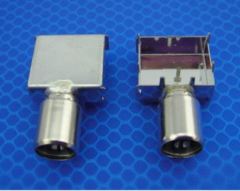 IEC connector with frame