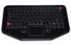 IP68 dynamic industrial membrane keyboard with integrated touchpad