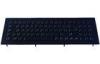 IP65 dynamic waterproof black metal keyboard with high quality durable black titanium