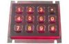 Vandal Proof Vending Machine Keypad Long Stroke With 12 Keys , Rear Mounting
