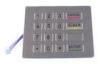 Backlight Stainless Steel Keypad / Simple Dot Matrix Keypad With 16 Keys