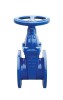 Non-rising stem resilient seated gate valve