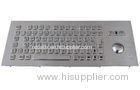 IP65 dynamic waterproof industrial pc keyboard with Mechanical optical laser trackball and functiona