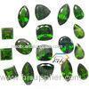 Cushion Chrome Diopside Gemstone Green For Bracelets 5mm 0.6 Carats