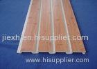 Plastic Taupe Slat Wall Panels / White Slatted Wall Panels For Shelves