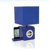 Blue Wireless Speaker System Built-in LED Light , Bluetooth Speaker Lamp