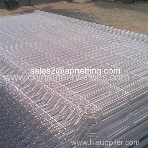 Welded wire mesh fence panel white colour powder coated surface