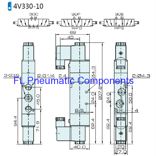 4V330C-10 Solenoid Valve