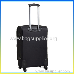 New products 2014 luggage polyester spider wheels travel trolley case