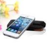 Vertical Leather Case , Blue iPhone 5 Cell Phone Case With Credit Card Slot