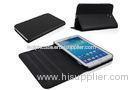 Shock Resistant Samsung Tablet Leather Case Black Custom Galaxy Tab 3 Cover