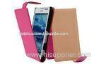 Pink Sony Mobile Phone Cases Customize Xperia S39h Phone Flip Cover