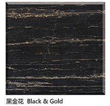 black and gold marble stone