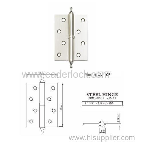 4 inch Detachable crown head hinge