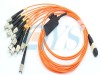 40g Sinelmode Female MPO- SC Fiber Optic Patch Cord