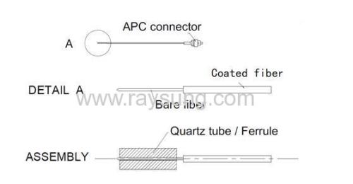 Lensed Fiber Assembly fiber lens