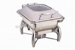 Half Size Induction Chafer With Glass Lid