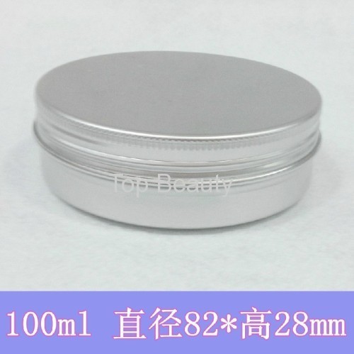 100g Packaging Tin Metal Cans Cosmetics Jar Cream Container Round Aluminum Butter Case