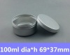 100ml Round Tin Container Vintage Tea Mint Tins Hinged Tin Box 100g Auminum Can Candle Tins