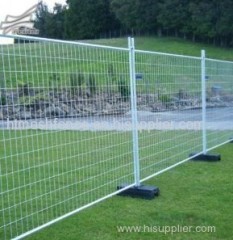 retractable construction temporary fencing with round pipe