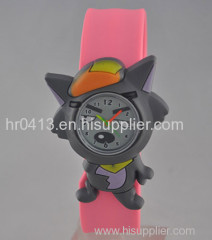 Funny Wolf Shape Design With Children Silicone Watch