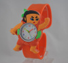 Lovely Cartoon Orange Silicone Watch For Children
