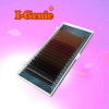 Brown tones eyelash extensions manufacturer in Korea