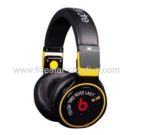 Monster Beats by Dr.Dre Pro Detox Casque Limited Edition Headphones Black with Jaune