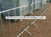 hot-dipped galvanized crowd control barrier with fixed leg fixed feet