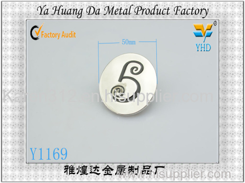 fashion wholesale metal bag label from yahuandga