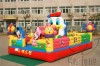 Hot sale outdoor commercial amusement large inflatable slide kids jumping bouncy house for rental