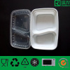 plastic fast food container with two compartment