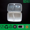 plastic fast food container with two compartment