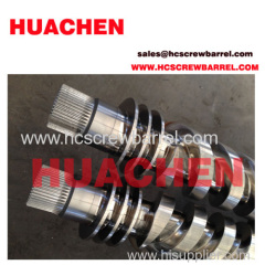 Parallel twin screw and barrel for Plastic machines
