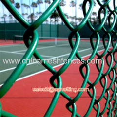 BWG8 PVC wire chain link fencing 60*60mm mesh size