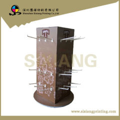 Custom retail store cardboard hanging display unit