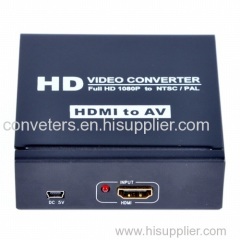 HDMI to AV+L/R Audio Converter