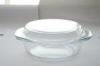 Heat-Resistant Pyrex Glass Casserole Dish With Lid , Microwave Casserole Set