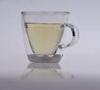 272ml Pyrex Double Layer Glass Tea Cup , Heat Resistance 63mm Hight