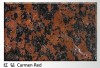 Imported Carmen Red Granite for stone table