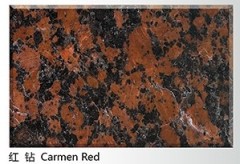 Imported Carmen Red Granite for stone table