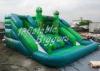 Backyard Curve Inflatable Water Slide Waterproof , Giant Water Pool Inflatable Slide