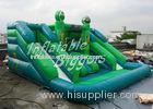 Backyard Curve Inflatable Water Slide Waterproof , Giant Water Pool Inflatable Slide