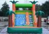 Residential EN71 Inflatable Pool Water Slide Green Jungle With Sprayers , Durable Vinyl