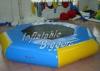 Blue Swimming Pool Floating Water Trampoline Inflatable Game For Rent