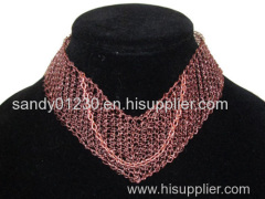 knitted copper wire mesh for decorative elements