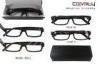 Womens 1.75 Bifocal Reading Glasses For Wide Faces , Grey / Black Rectangular Shaped