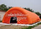 Rental Advertisement Orange Inflatable Dome Tent Marquee With Digital Inkjet Printing